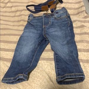 Pants with suspenders